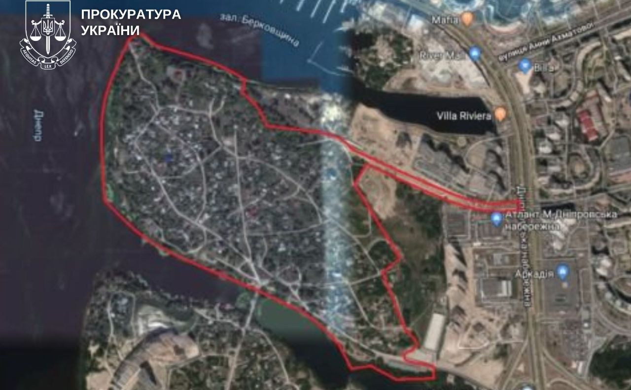Земля, яка була в оренді. Фото: Київська міська прокуратура