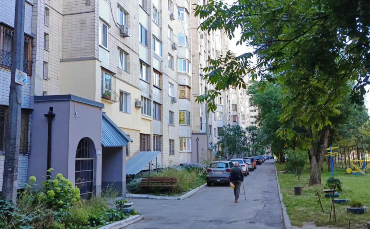Будинок по Леся Курбаса, 1/Б після того, як його відновили після атаки рф. Фото: мешканці будинку