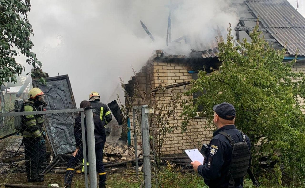 Фото з місця пожежі: Нацполіція