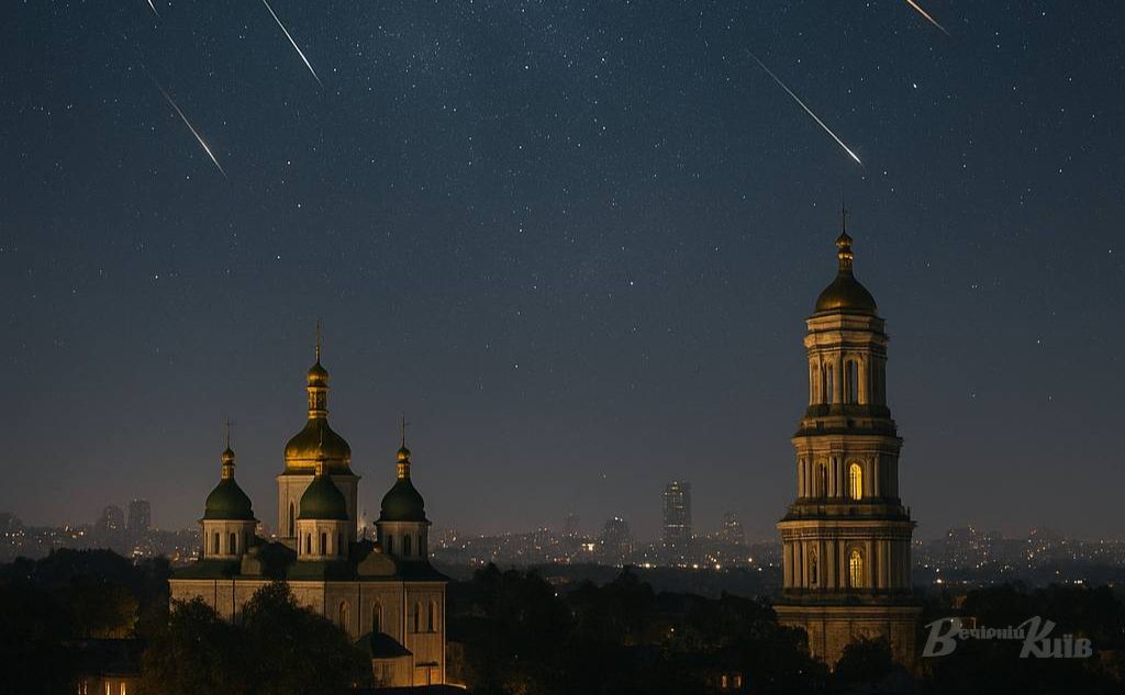 Зорепад Оріоніди на Києвом. Фото: «Вечірній Київ»