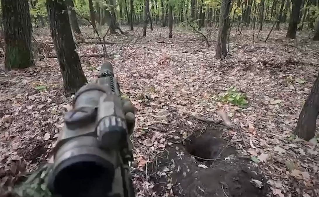 В результаті стрілецького бою були ліквідовані 13 окупантів. Фото: скріншот з відео