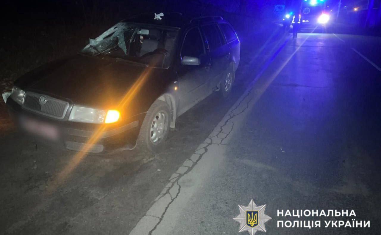 На місці смертельної ДТП. Фото: Нацполіція