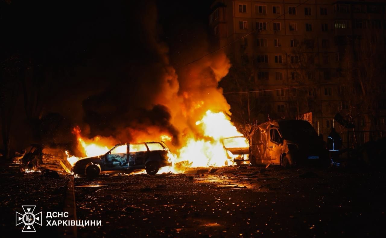 Обстріли Харківщини. Фото: ДСНС