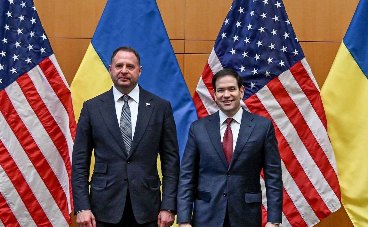 Очільник ОП України та керівник Держдепартаменту США після переговорів у Женеві. Фото: телеграм А.Єрмак