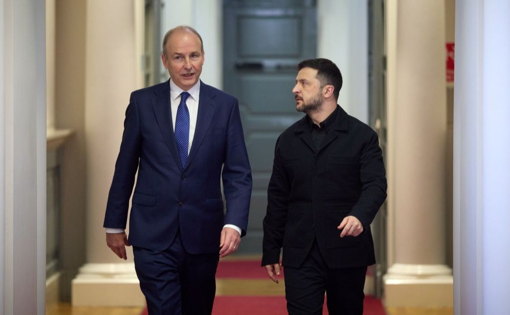 Глава україньскої дердави зустрівся з прем’єр-міністром Ірландії Мікхолом Мартіном. Фото: Офіс Президента