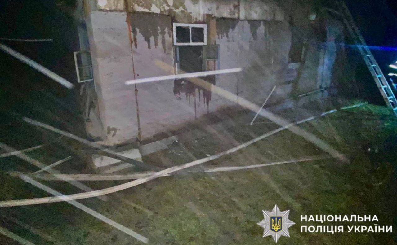 Дім, де сталась смертельна пожежа. Фото: Нацполіція