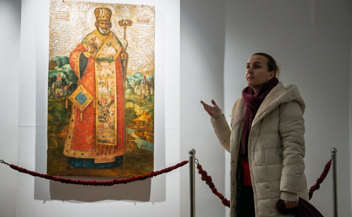 Ікона «Святий Миколай Чудотворець». Фото: пресслужба НЗ «Києво-Печерський заповідник»