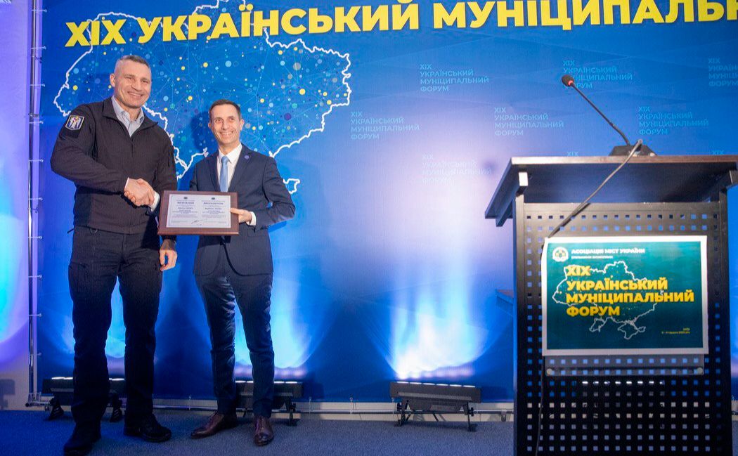Віталій Кличко та Матьє Морі. Фото: тг-канал Віталія Кличка