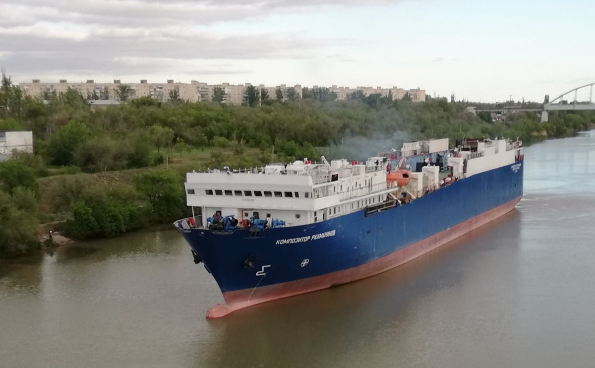 Паром «Композитор Рахманінов» курсував із віськовими вантажами між Іраном та РФ. Фото з відкритих джерел