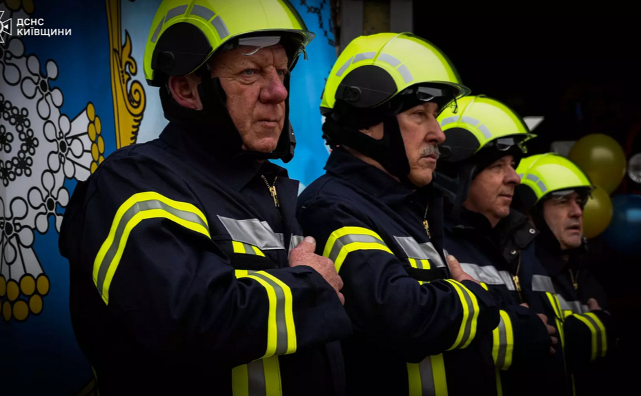 Під час відкриття нового рятувального підрозділу. Фото: ГУ ДСНС Київської області