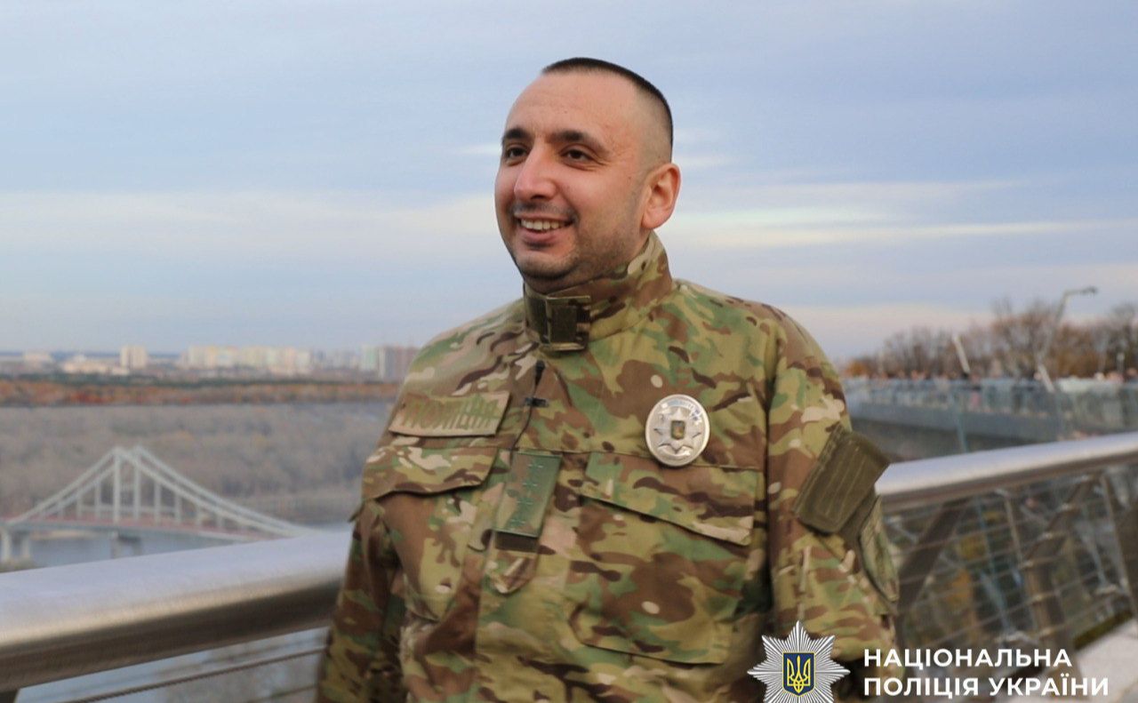 Олександр Матвіюк з поліції Києва. Фото: Нацполіція