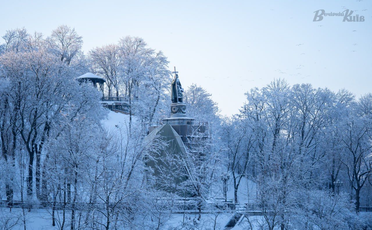 Засніжений Київ. Фото: Олексій Самсонов