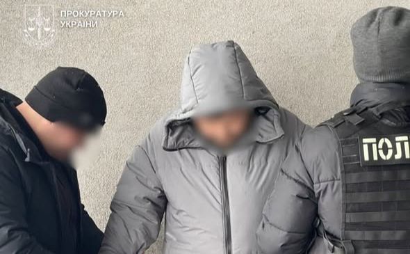 Затримання підозрюваного. Фото: Київська міська прокуратура
