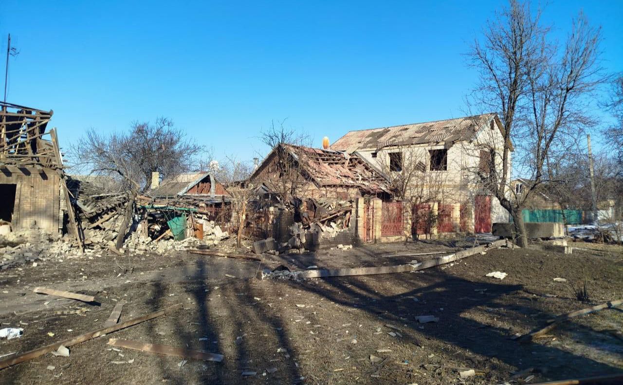 Зруйновані рашистським ударом мирні будинки Дружківки. Фото: ФБ Вадина Філашкіна