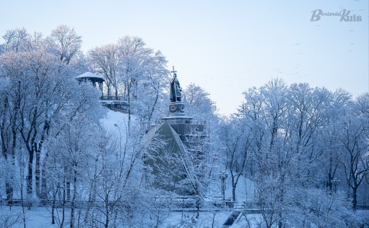 Засніжений Київ. Фото: Олексій Самсонов