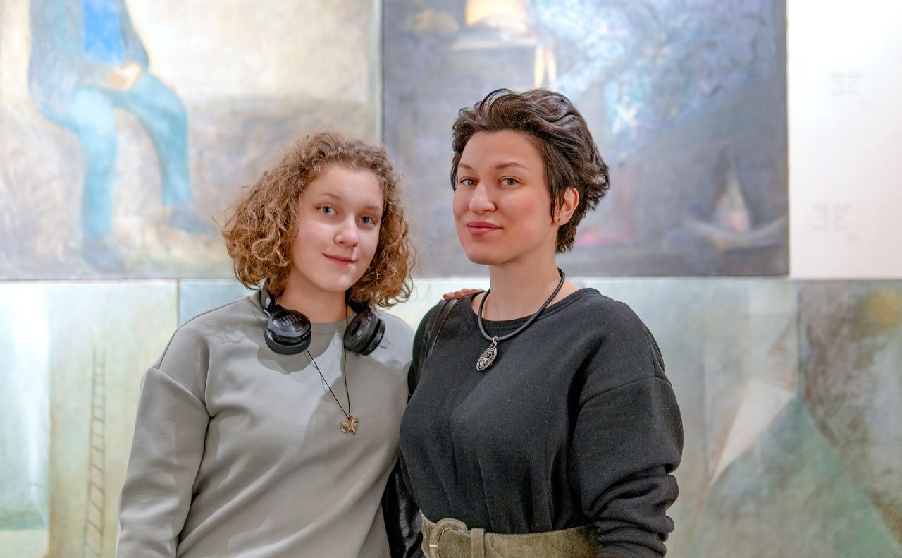 Кураторка проєкту Іванна Стратійчук разом із дочкою Лесею. Фото: Сергій Мазураш/Imagine Point