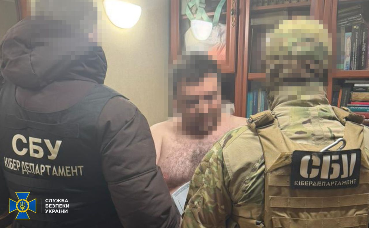 Затримання підозрюваного. Фото: СБУ