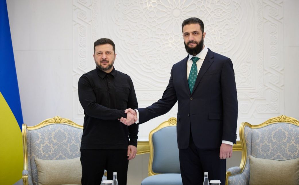 Володимир Зеленський і Ахмед аш-Шараа. Фото: Офіс Президента