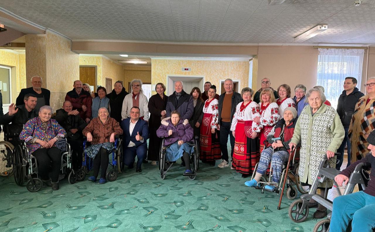 Під час свята у геріатричному пансіонаті. Фото надане організаторами