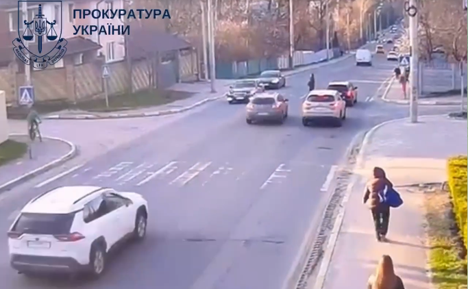 Кадр з відео ДТП. Відео: прокуратура України