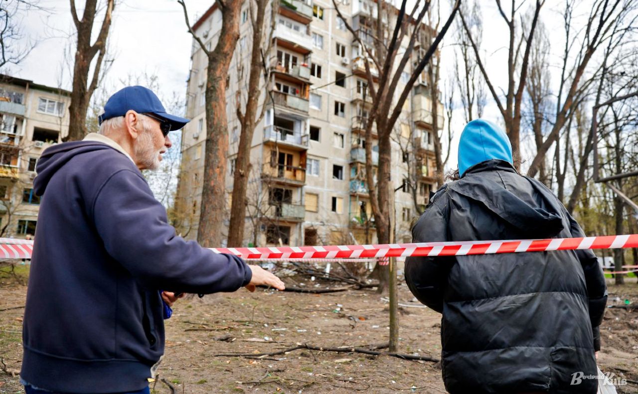 Наслідки обстрілу 16 квітня. Фото: Борис Корпусенко