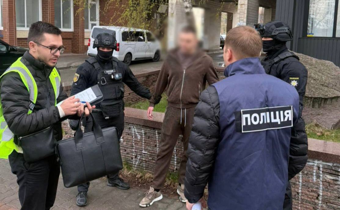 Підозрюваного взяли «на гарячому». Фото: Нацполіція
