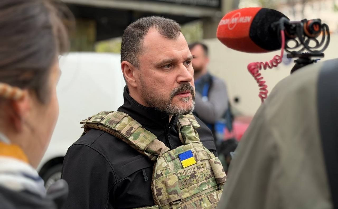 Ігор Клименко з місця злочину. Фото: МВС України