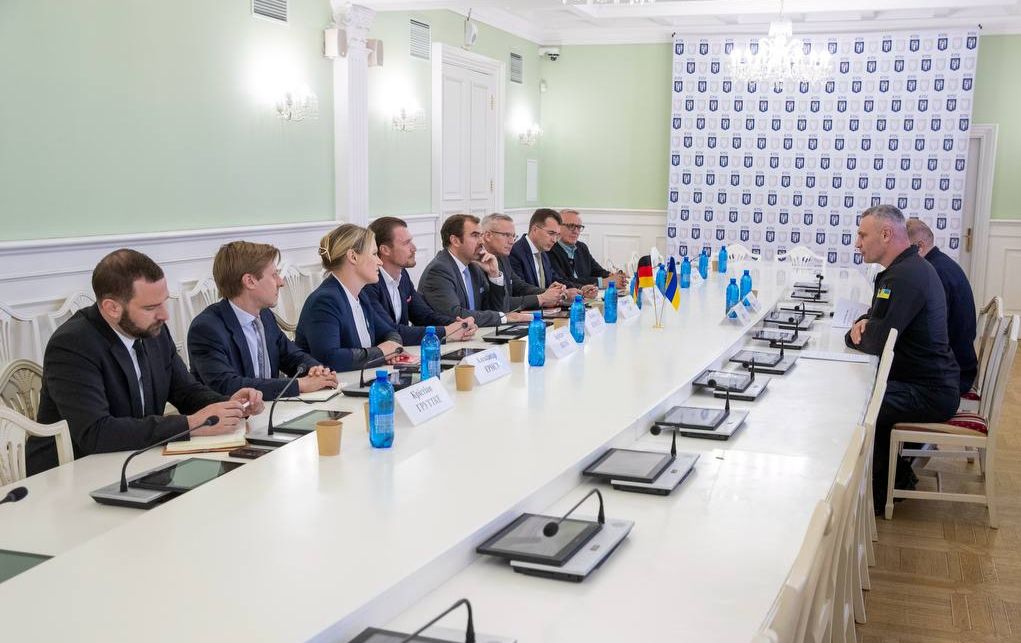 Зустріч Віталія Кличка з німецькою делегацією. Фото: Telegram-канал Віталія Кличка