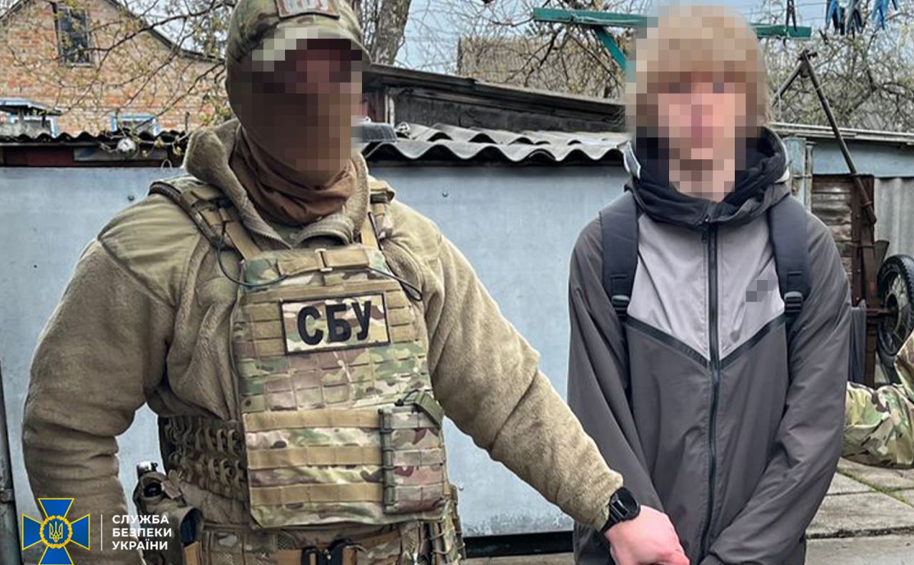 Один з підозрюваних. Фото: СБУ