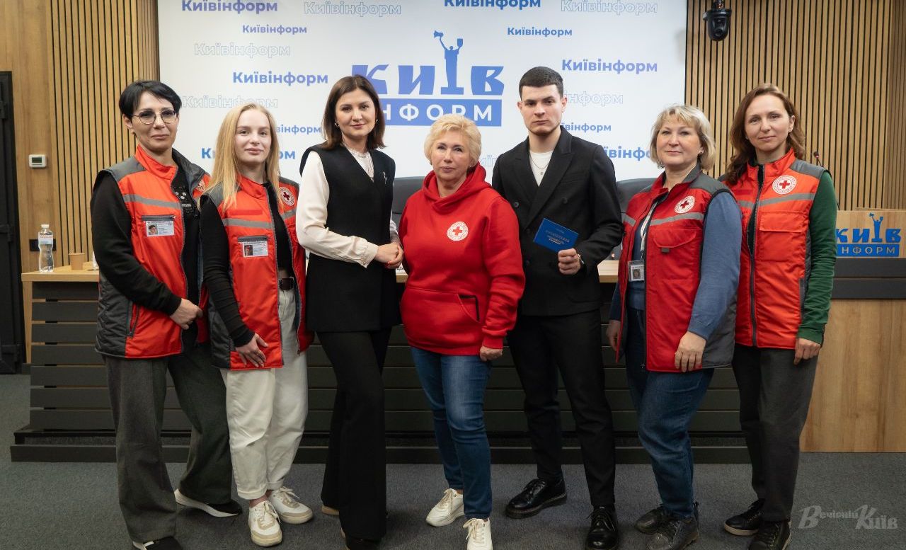 Учасники брифінгу до Дня донора в Київінформ пресцентр. Фото: Олексій Самсонов