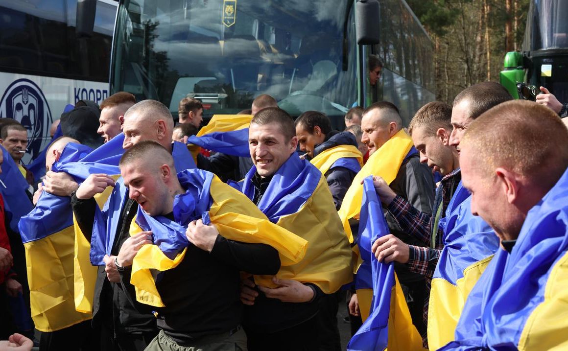 Повернення українських військових з російського полону. Фото: Координаційний штаб з питань поводження з військовополоненими