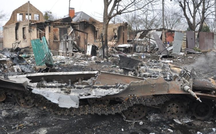 Знищена Буча. Фото: з відкритих джерел