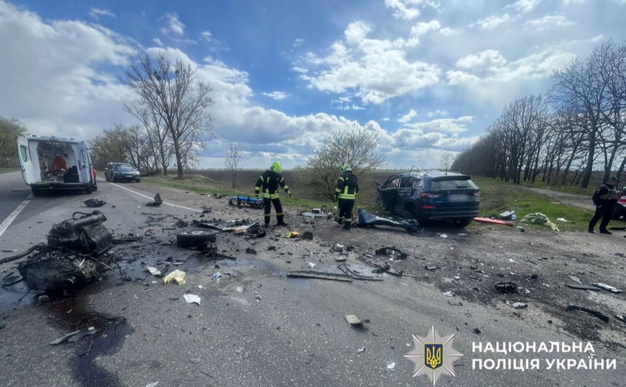 Місце аварії. Фото: Нацполіція