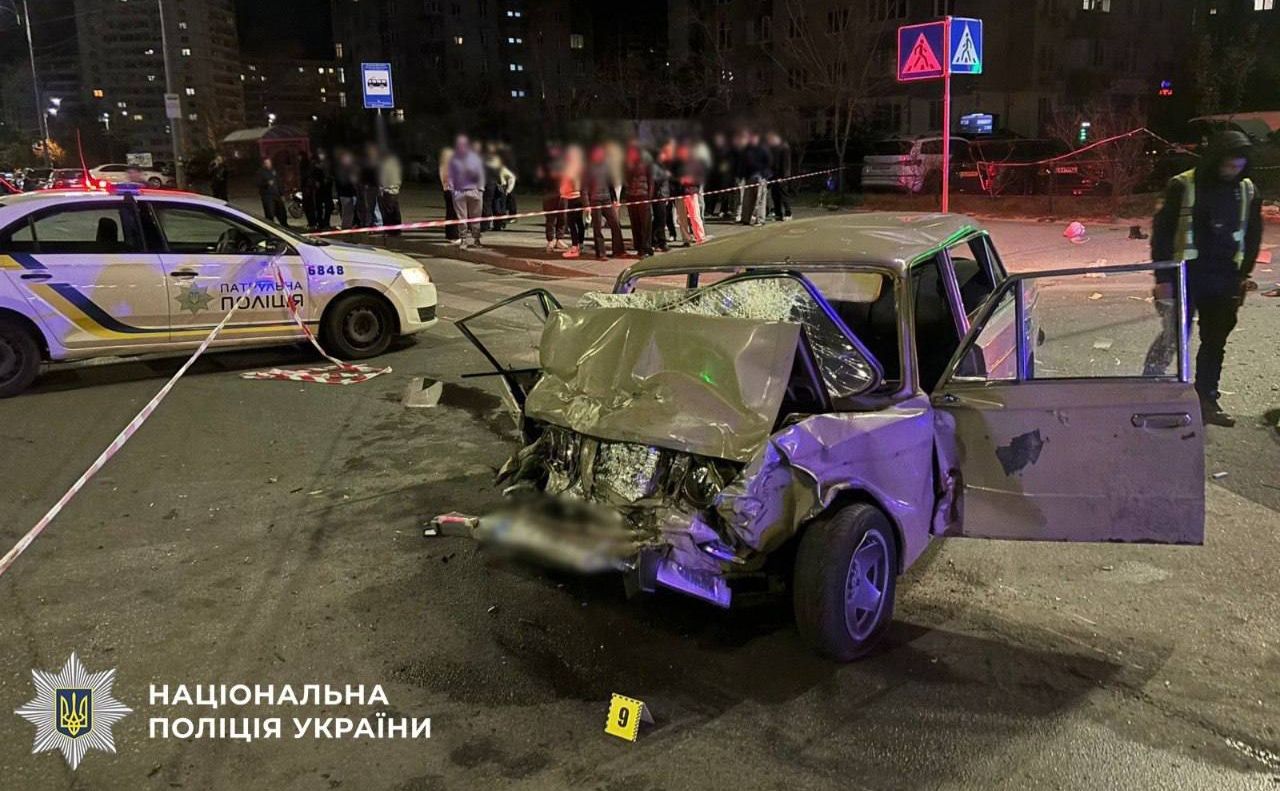 На місці ДТП. Фото: Нацполіція