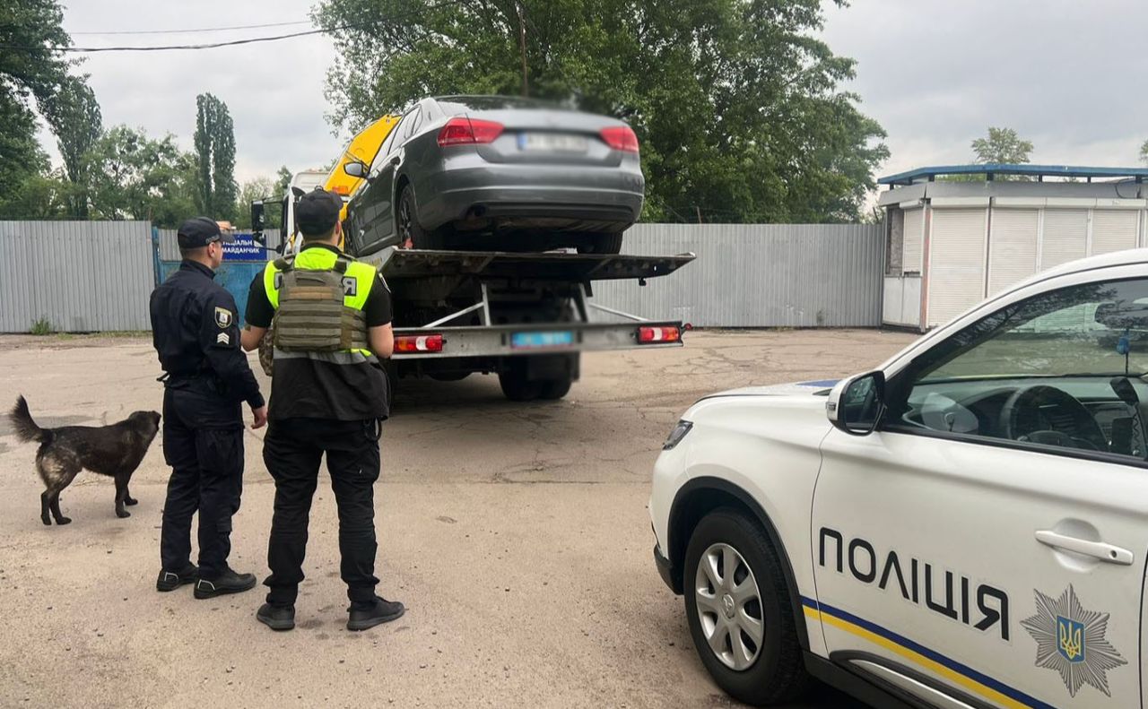 Поліція на місці інциденту. Фото: поліція Києва