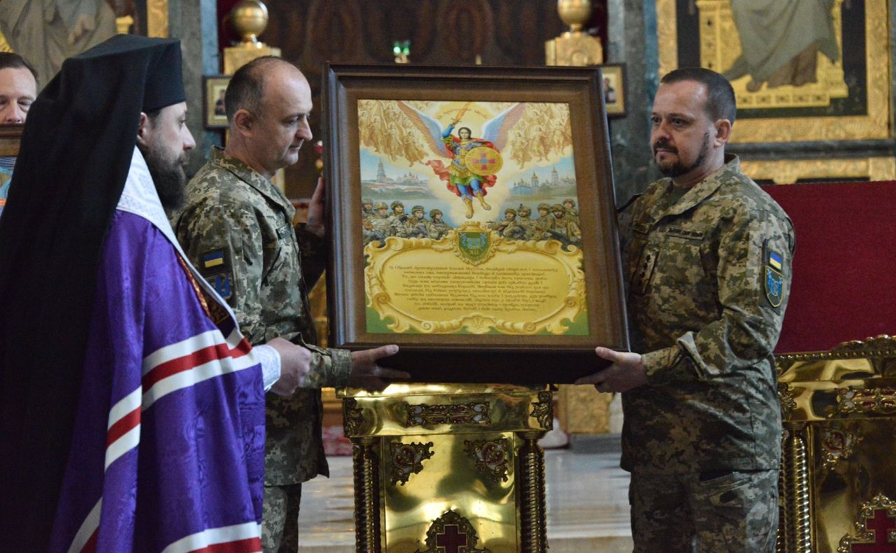 Ця ікона поїде у підрозділ. Фото: НЗ Києво-Печерська лавра
