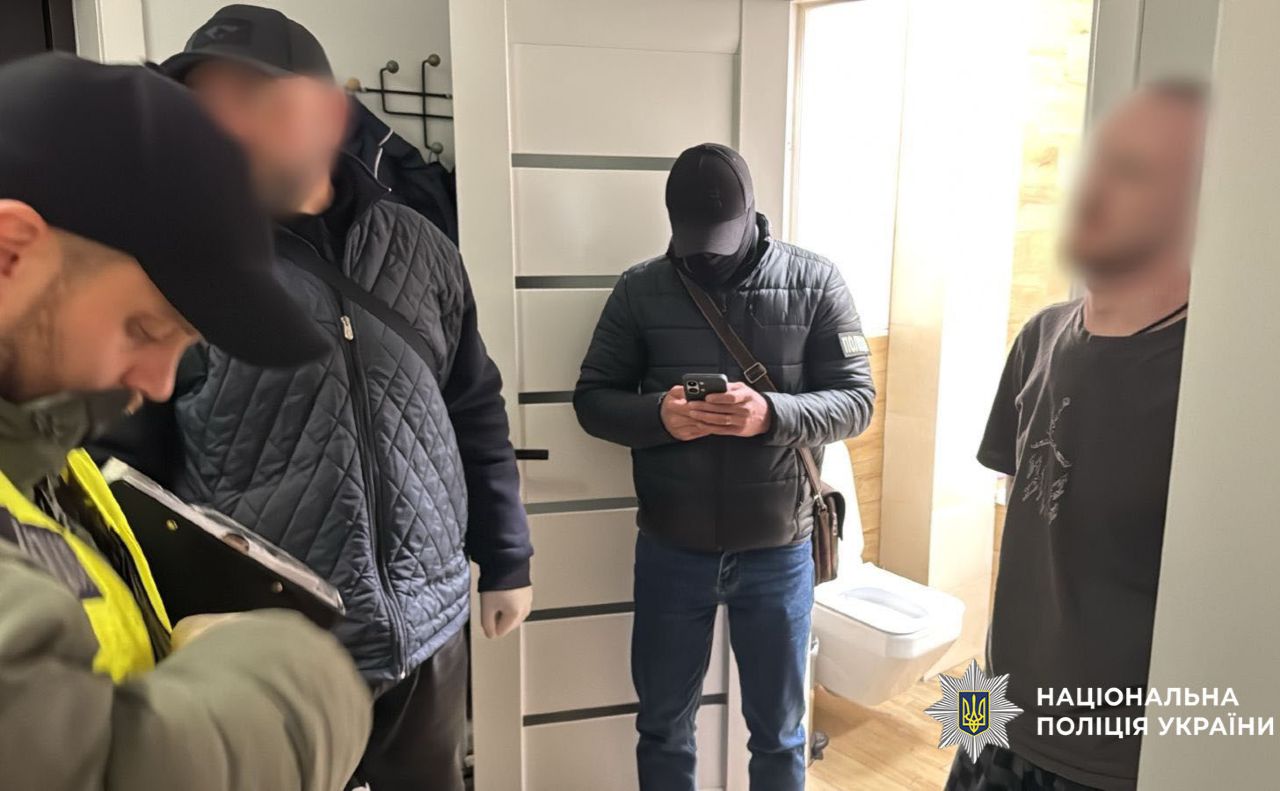 Затримання фігуранта. Фото: поліція Києва