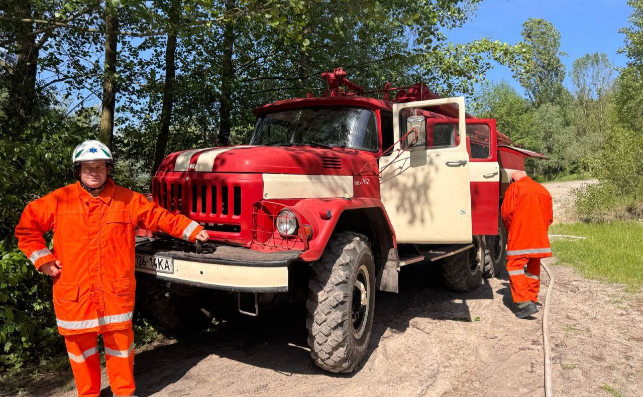 Лісова пожежна охорона взяла участь у навчаннях. Фото: Дарницьке ЛПГ