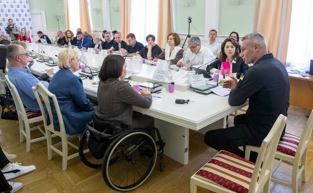 Засідання Ради безбар’єрності. Фото зі сторінки Віталія Кличка у Телеграм