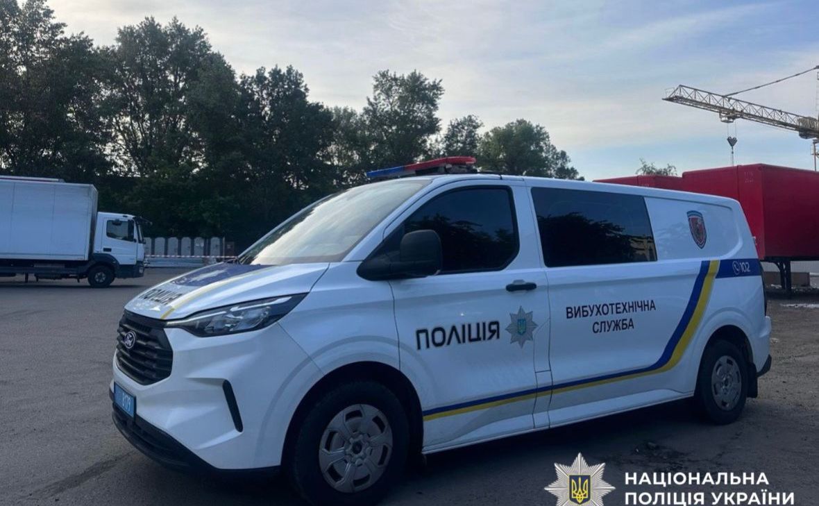 На місці вибуху працюють правоохоронці. Фото: Поліція Києва у Фейсбук