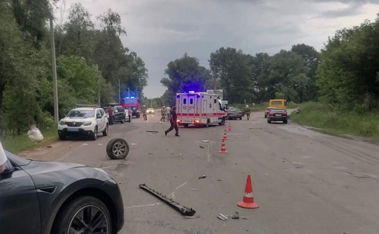 ДТП поблизу Ходосівки. Фото: Поліція Київщини у Телеграм
