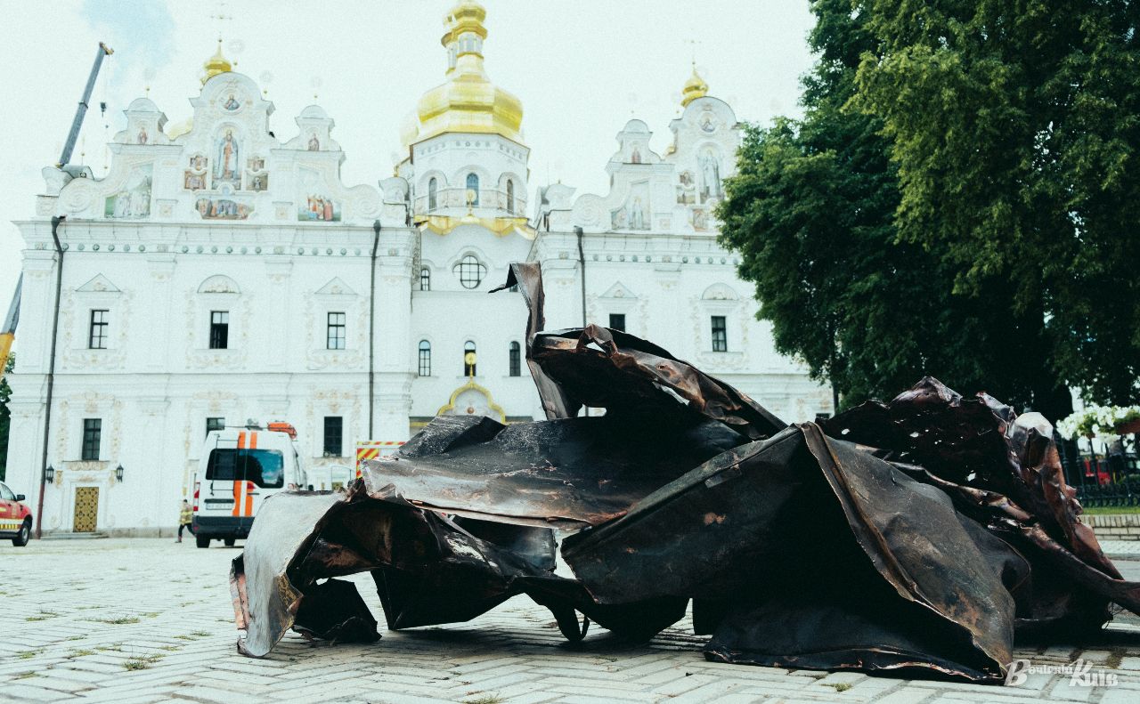 Наслідки російської атаки на Києво-Печерську лавру. Фото: Максим Сосюра