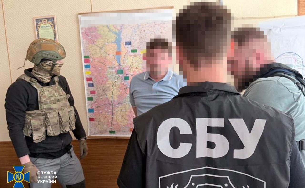 Під час затримання одного з фігурантів справи. Фото: СБУ
