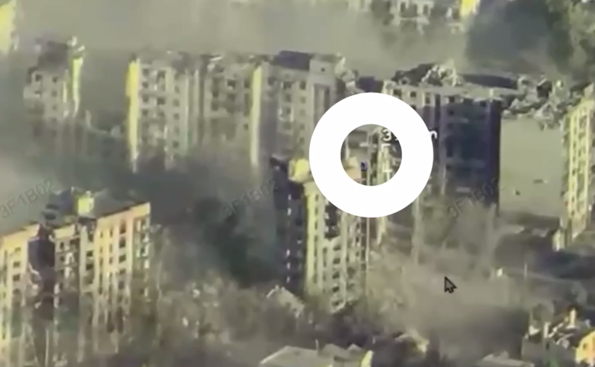 Місце ураження підтверджене об’єктивним контролем. Фото: скриншот з відео