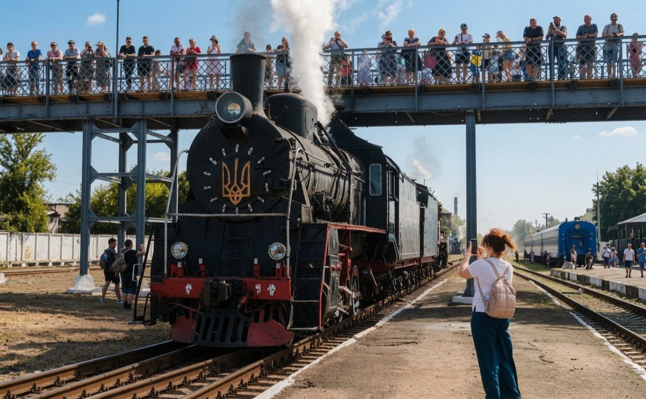 Туристів кататимуть на ретро-потягах. Фото: Укрзалізниця у Фейсбук
