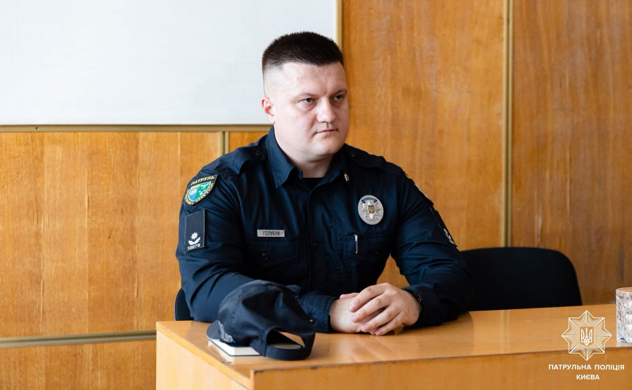 Євгор Голубов — керівник патрульної поліції Києва. Фото: Нацполіція