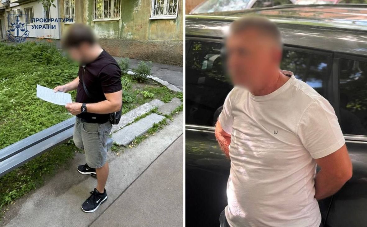 Підозрювані під час слідчих дій. Фото: Прокуратура України