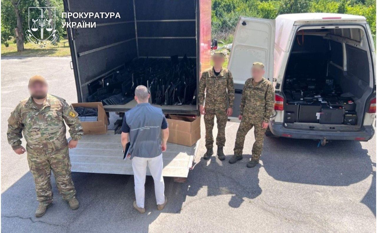 Вилучена техніка з кол-центрів передана на потреби українських військових. Фото: Прокуратура України