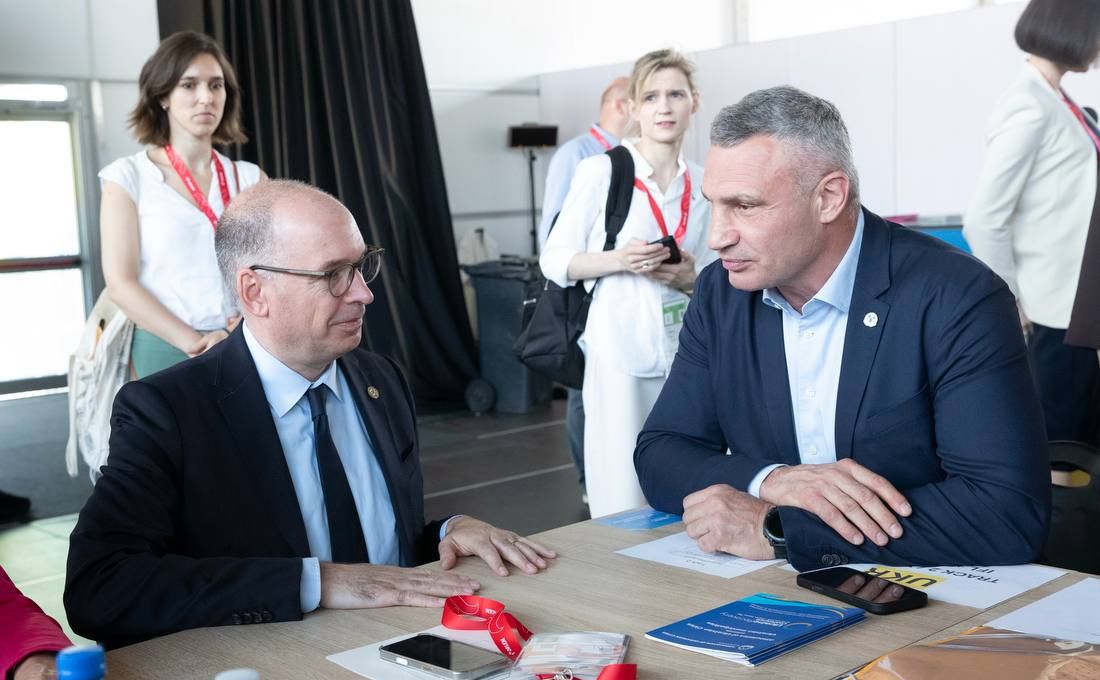 Віталій Кличко та Нільс Аннен. Фото: тг-канал Віталія Кличка