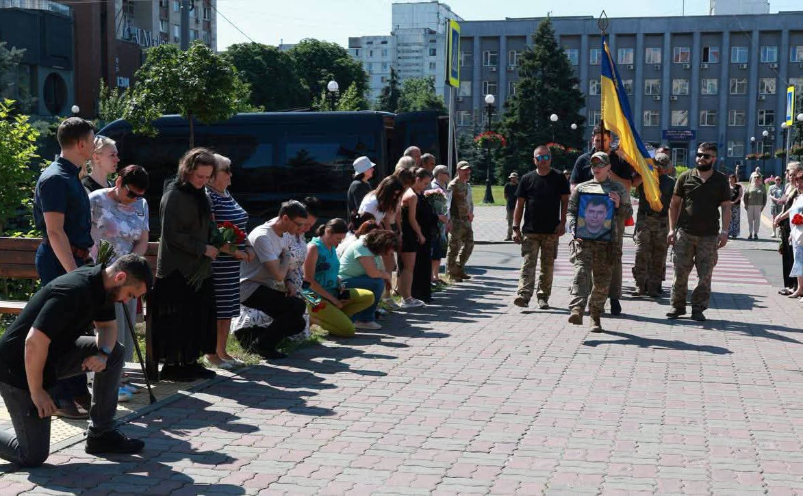 Прощання із захисником. Фото: Кирило Фесик